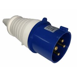 Plug Industrial 3p+t 32a 9horas 200-250v Azul Stan... - MAQPART