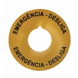 Plaqueta Emergência-Desliga Para Botão Emergência ... - MAQPART