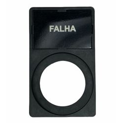 Porta Plaqueta + Plaqueta Falha Para Botões 22mm W... - MAQPART