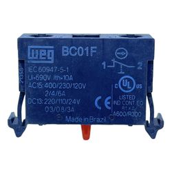 Bloco De Contato 1NF P/ Botão Weg BC01F-CSW LINHA ... - MAQPART