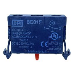 Bloco De Contato 1NF P/ Botão Weg BC01F-CSW LINHA ... - MAQPART