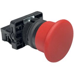 Botão Cogumelo Soco Emergência 22mm Verm 1nf LK2EC... - MAQPART