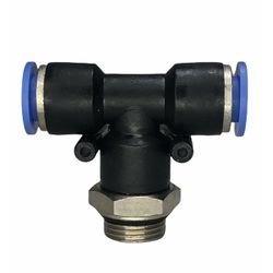 Conexão Pneumatica Tee Central Fluir 10mm x Rosca ... - MAQPART