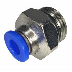 Conexão Pneumatica Reta Fluir Tubo 06mm x Rosca 3/... - MAQPART