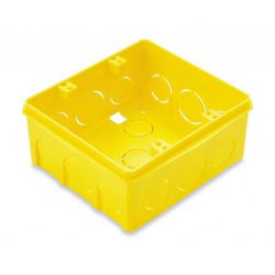 Caixa Quadrada 4 X 4 De Embutir Tramontina Amarela - MAQPART