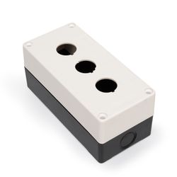 Caixa Plastica Para Botão 22mm 3 Furos Vazia Lukma... - MAQPART