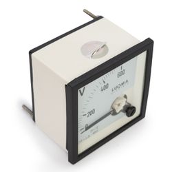 Voltímetro Analógico 0-600 Intercambiável 72x72mm ... - MAQPART