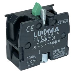 Bloco De Contato Para Botão Normal Aberto Lukma LK... - MAQPART