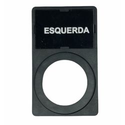 Porta Plaqueta + Plaqueta Esquerda Para Botões 22m... - MAQPART