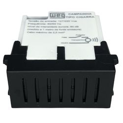  Modulo Campainha Cigarra Preto Refinatto Weg 127/... - MAQPART