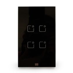Interruptor Inteligente Touch Wi-Fi 4 botões Led B... - MAQPART