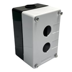 Caixa Plastica Para Botão 22mm 2 Furos Vazia Lukma... - MAQPART