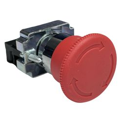 Botão Cogumelo Metálico Emergência Gira/Destrava 2... - MAQPART