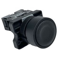 Botão Faceado 22mm 1na Preto LK2EA21 Lukma - MAQPART