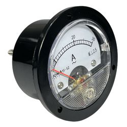 Amperímetro Analógico 0-30A Redondo 52mm Lukma - MAQPART