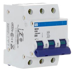 Disjuntor Tripolar Weg Din 63a Curva C 3KA Mdw-c63... - MAQPART