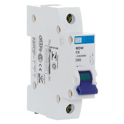Disjuntor Unipolar Weg 6a 3ka Curva C Mdw-c6 - MAQPART
