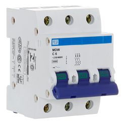 Disjuntor Tripolar Weg Din 6a Curva C 3KA MDW-C6-3 - MAQPART