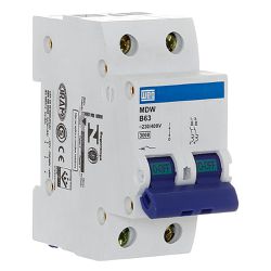 Disjuntor Bipolar Weg Din 63a Curva B 3ka MDW-B63- - MAQPART