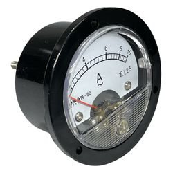 Amperímetro Analógico 0-10A Redondo 52mm Lukma - MAQPART