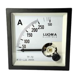 Amperímetro Analógico 0-250A Ferro Móvel 72x72mm L... - MAQPART