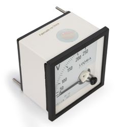 Voltímetro Analógico 0-250 Intercambiável 72x72mm ... - MAQPART