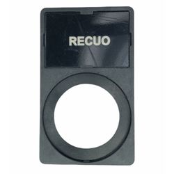 Porta Plaqueta + Plaqueta Recuo Para Botões 22mm W... - MAQPART