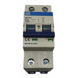 Disjuntor Bipolar 16A Curva B 440Vca 10KA Weg MDWH... - MAQPART
