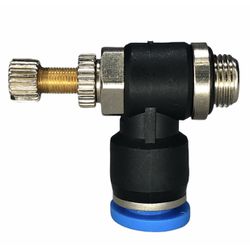 Conexão Pneumatica Cotovelo C/ Controle De Fluxo F... - MAQPART