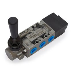 Valvula Alavanca Mola 1/4BSP 5Vias 3 Posição CF We... - MAQPART