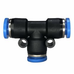 Conexão Pneumatica União Tee Fluir 08mm Plástica E... - MAQPART