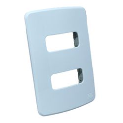 Placa 4X2 de 2 Posição Distanciadas Compose Branca... - MAQPART