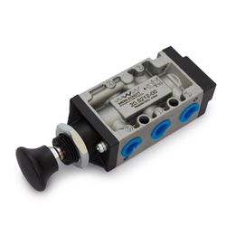 Valvula Pneumatica Botão Trava 1/4BSP 5 Vias 2 Pos... - MAQPART
