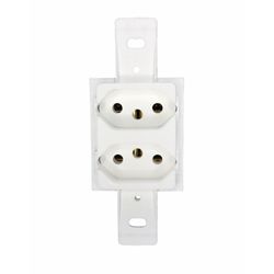 Tomada Dupla 2p+t 20a/250v Branca Klin Weg 1333008 - MAQPART