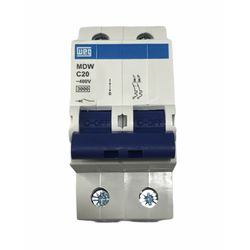 Disjuntor Bipolar Weg 20a Curva C 3ka MDW-C20-2 - MAQPART