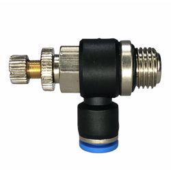 Conexão Pneumatica Cotovelo C/ Controle De Fluxo F... - MAQPART