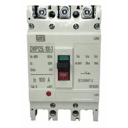 Disjuntor Caixa Moldada 100a Weg Dwp125l-100-3 20k - MAQPART