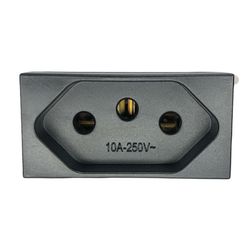 Modulo Tomada 2P+T Refinatto Weg 127/220V 10A Pret - MAQPART