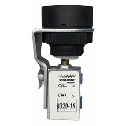 Valvula Pneumatica Botão Interno Mola M5 3V Verde ... - MAQPART