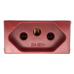 Modulo Tomada 2P+T Weg Refinatto 127/220V 20A Verm... - MAQPART