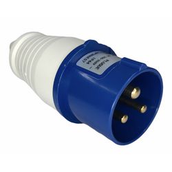 Plugue Industrial 2p+t 16a 6horas 200-250v Azul We - MAQPART