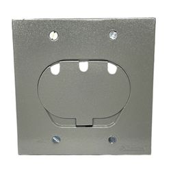 Tampa Unha Simples 4x4 P/ Caixa 3 Tomada RJ Piso T... - MAQPART