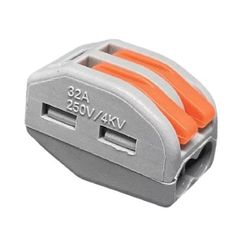 Kit 10 Conector Wago Para Emenda 2 Vias Cinza 222-... - MAQPART