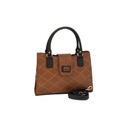 BOLSA LUXO FEMININA ESTILO PASTA-MARROM-VINLENE - ... - VINLENE