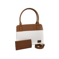 KIT BOLSA LUXO FEMININA ESTILO PASTA+ UMA CARTEIRA... - VINLENE