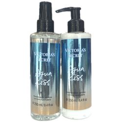 Kit Body Lotion + Body Splash Victoria's Secret Aq... - VINTAOCOSMETICOS