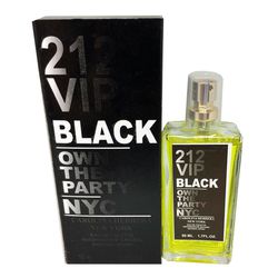 Perfume 212 Vip Black Carolina Herrera 50ml - VINTAOCOSMETICOS