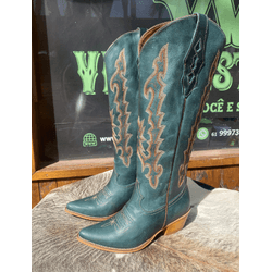 Bota Super Alta - Celeste - 10239celeste - VIP WESTERN