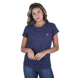 T-shirt Marinho Wrangler - WF8036 MARINHO - VIP WESTERN