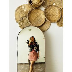 BLUSA FLORAL ZARA P - 3749 - Vista História Brechó